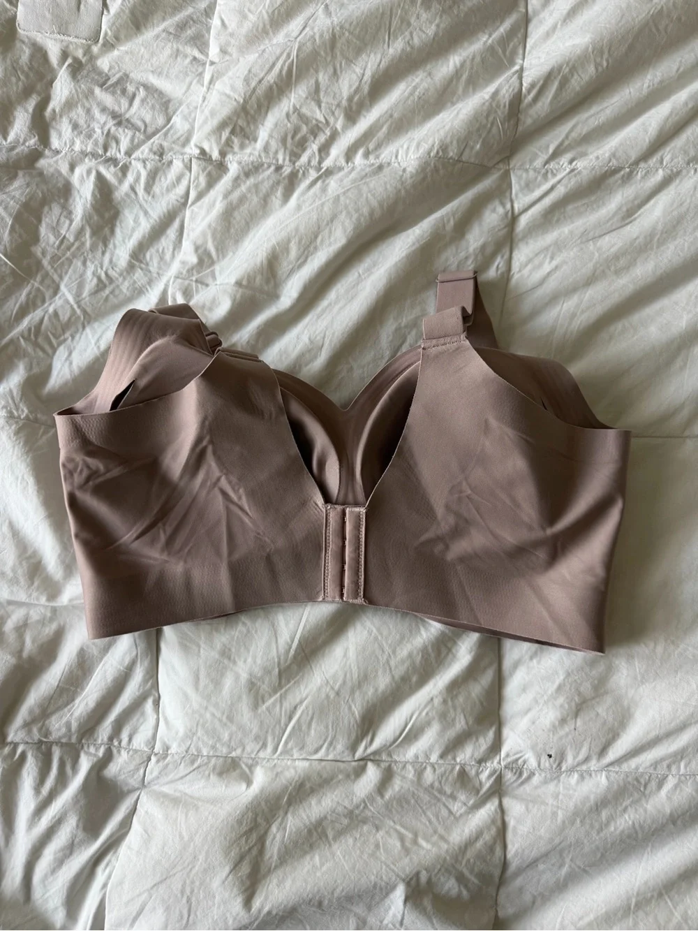 Seamless Padded Wireless Bra - Taupe